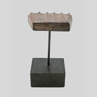 Antique Wooden Textile Printing Block with Stand, view 5