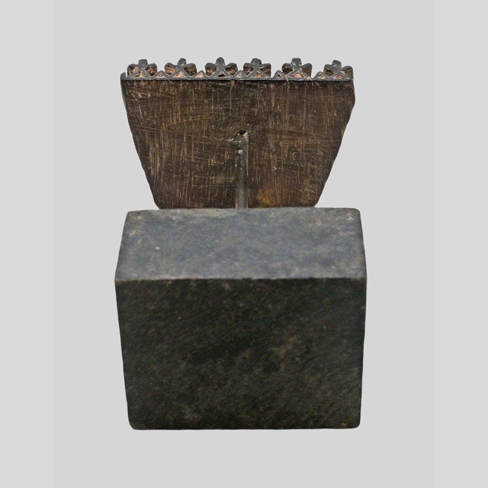 Antique Wooden Textile Printing Block with Stand, view 6