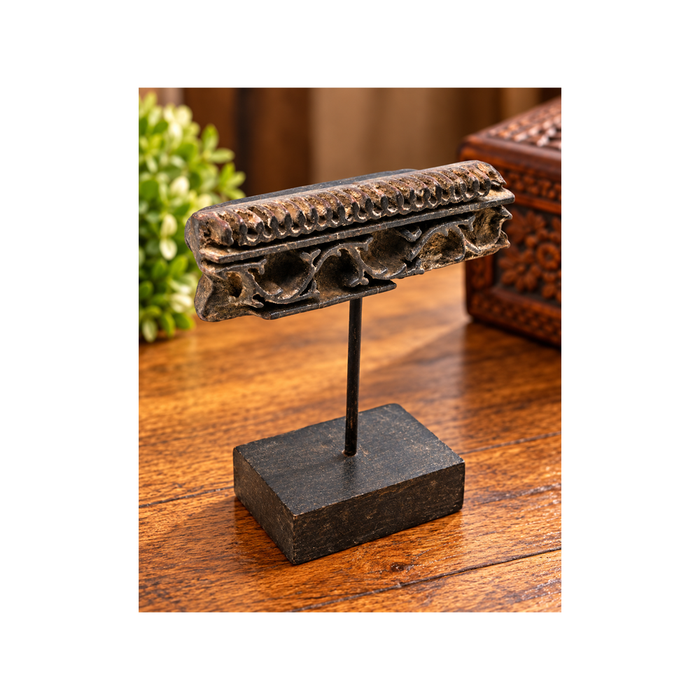 Antique Carved Wooden Textile Printing Block, view 1