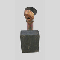 Hand-painted wooden candle holder, additional product view