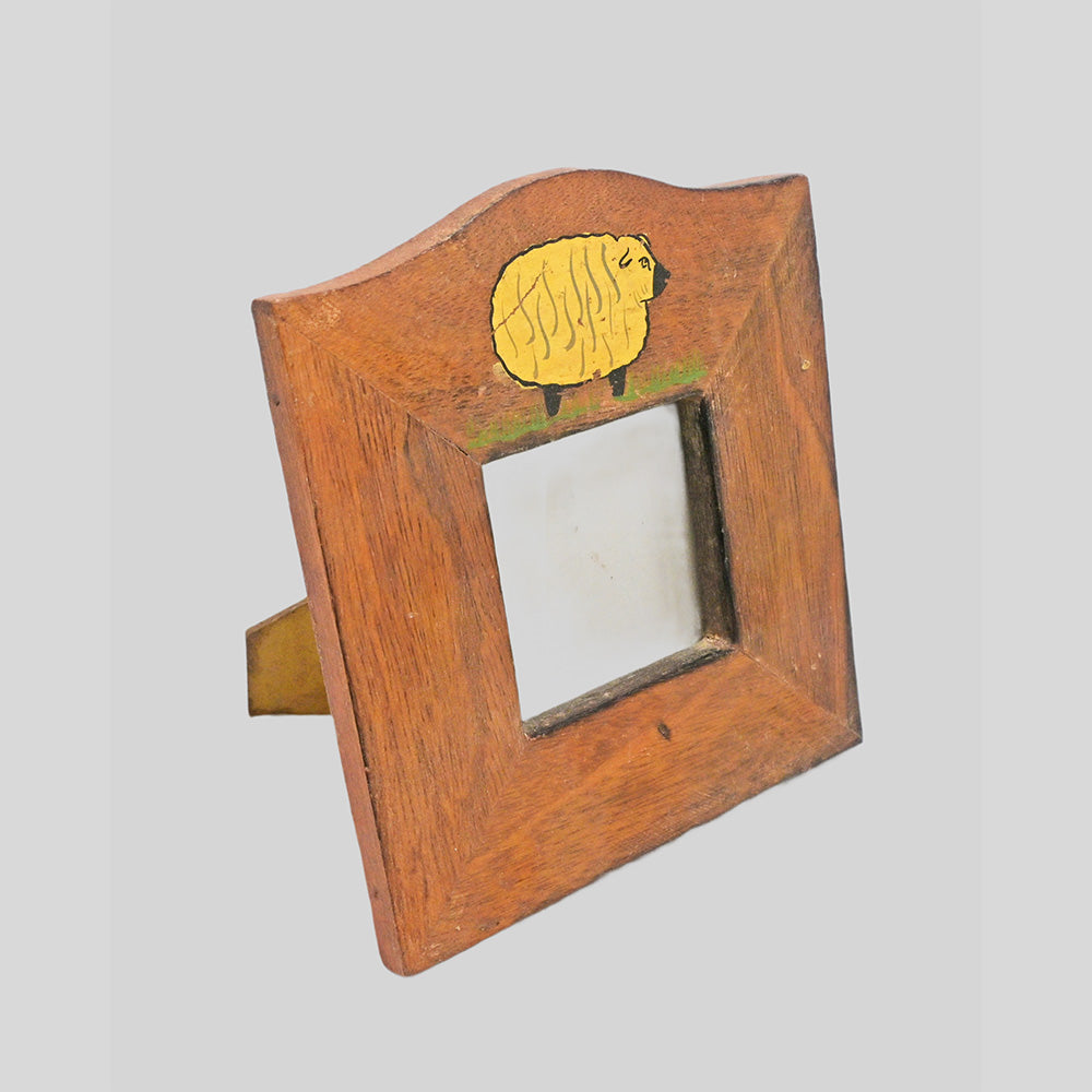 Hand-Painted Wooden Photo Frame, Vintage Decor - view 2