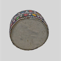 Vintage Lacquered Wooden Trinket Box with Glass Mosaic - view 6