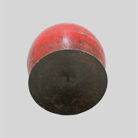 Apple-Shaped Wood and Iron Candle Holder – product view 5