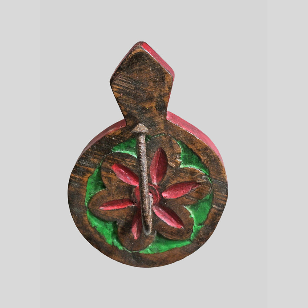 Vintage Handcrafted Wooden Wall Hook Hanger - view 5