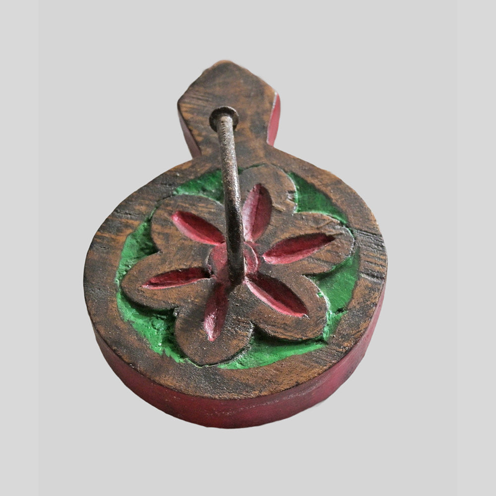 Vintage Handcrafted Wooden Wall Hook Hanger - view 6