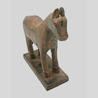 Vintage Wooden Horse Figurine, Handcrafted Decor - view 2