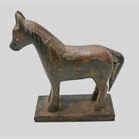 Vintage Wooden Horse Figurine, Handcrafted Decor - view 4
