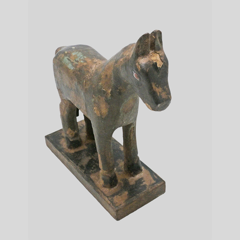 Vintage Handcrafted Wooden Horse Figurine - view 2