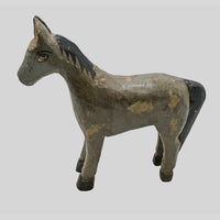 Vintage handcrafted wooden horse figurine - view 4