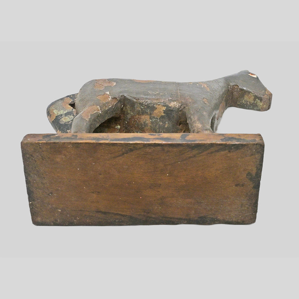 Vintage handcrafted wooden horse figurine - photo 6