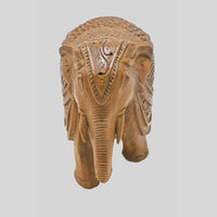 Intricate Kadam Wood Elephant Statue, product view 3