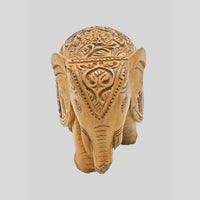 Hand-Carved Kadam Wood Elephant Figurine, product view 3