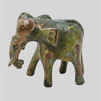 Vintage handcrafted wooden elephant figurine - view 4
