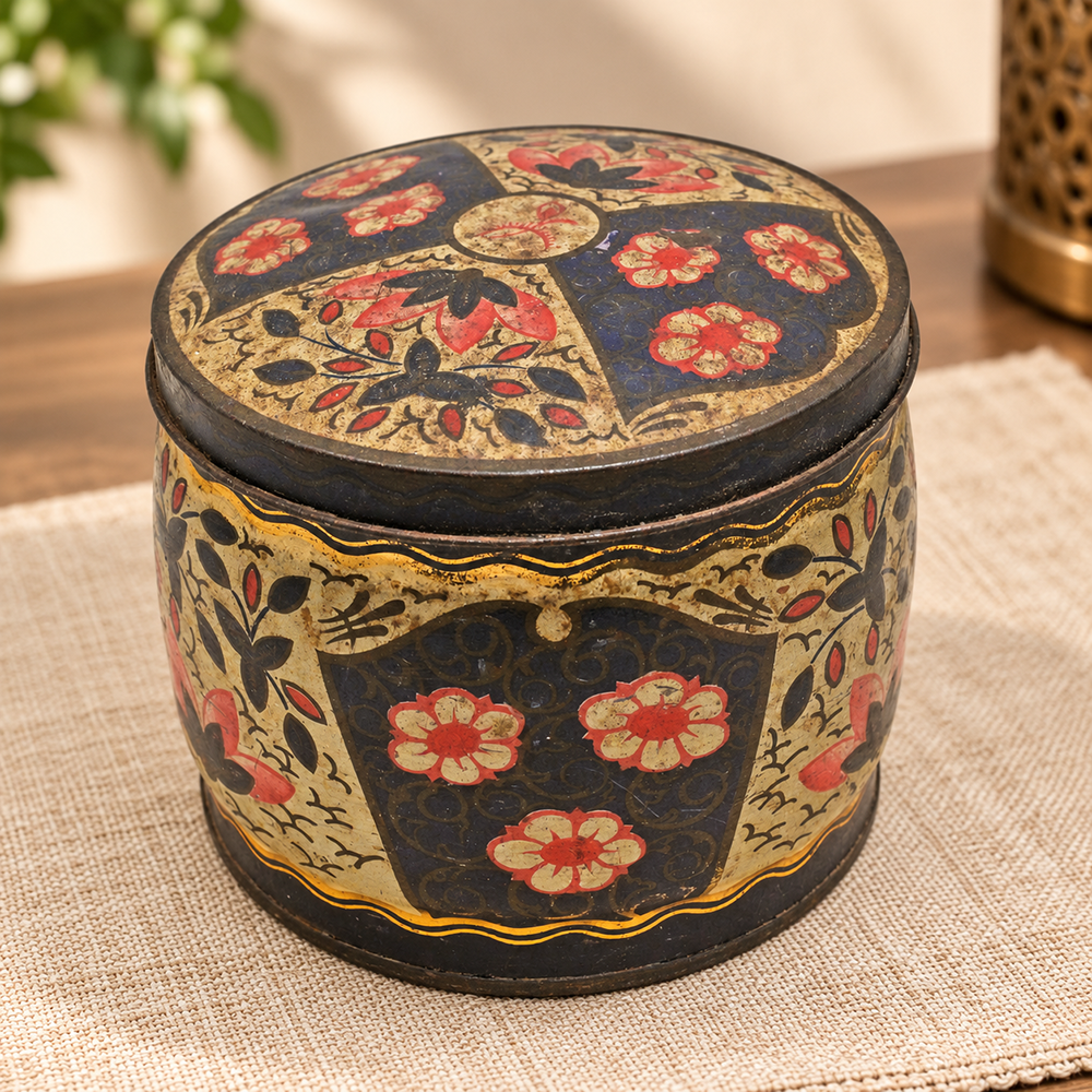 Vintage William Crawford & Sons Biscuit Manufacturers Printed Iron Box – handcrafted vintage decor product image 1