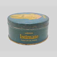 Vintage Ladina Intimate Luxury Talc Printed Iron Box – handcrafted vintage decor product image 4