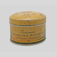 Vintage Erasmic Himalaya Bouquet Toilet Powder Printed Iron Box – handcrafted vintage decor product image 4