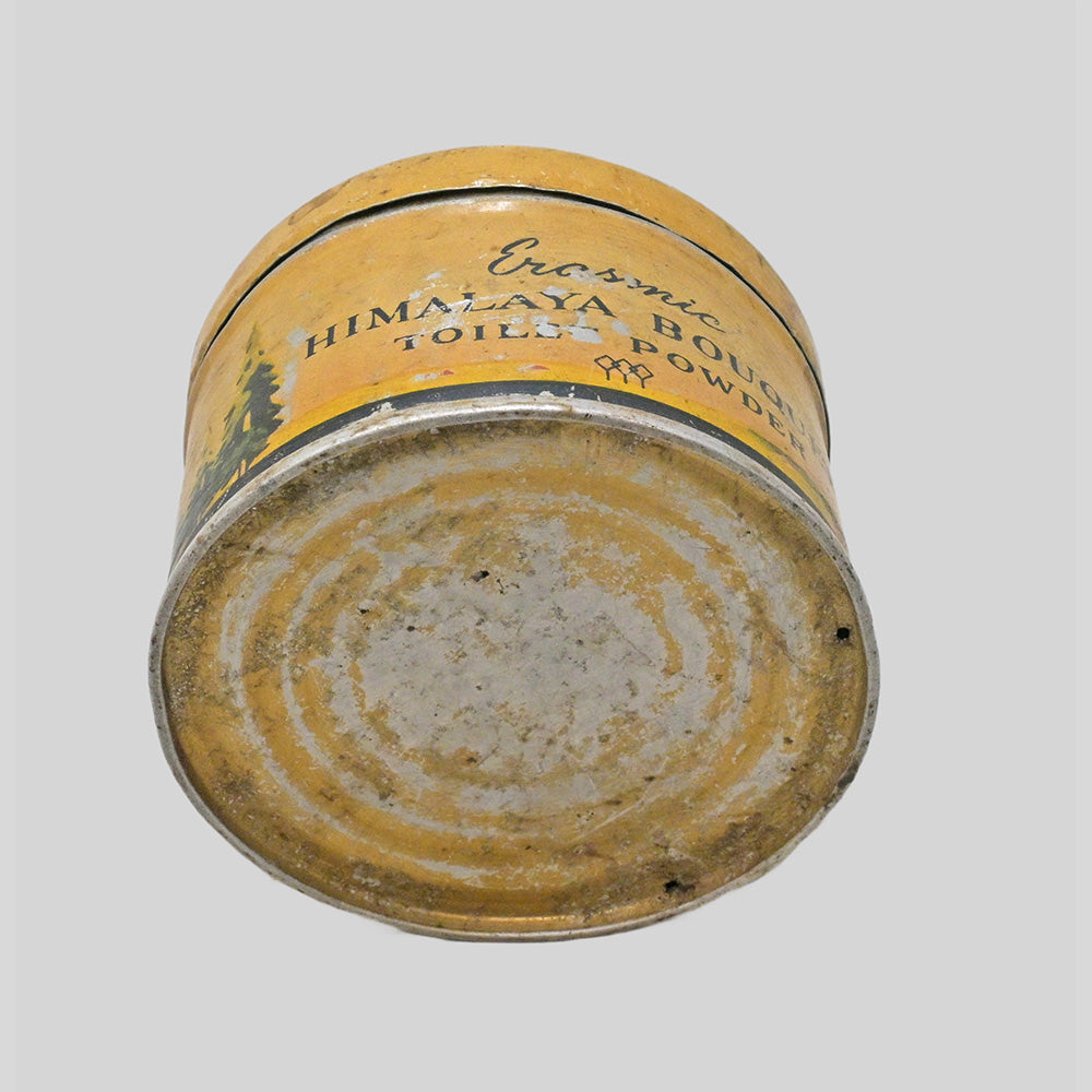 Vintage Erasmic Himalaya Bouquet Toilet Powder Printed Iron Box – handcrafted vintage decor product image 7