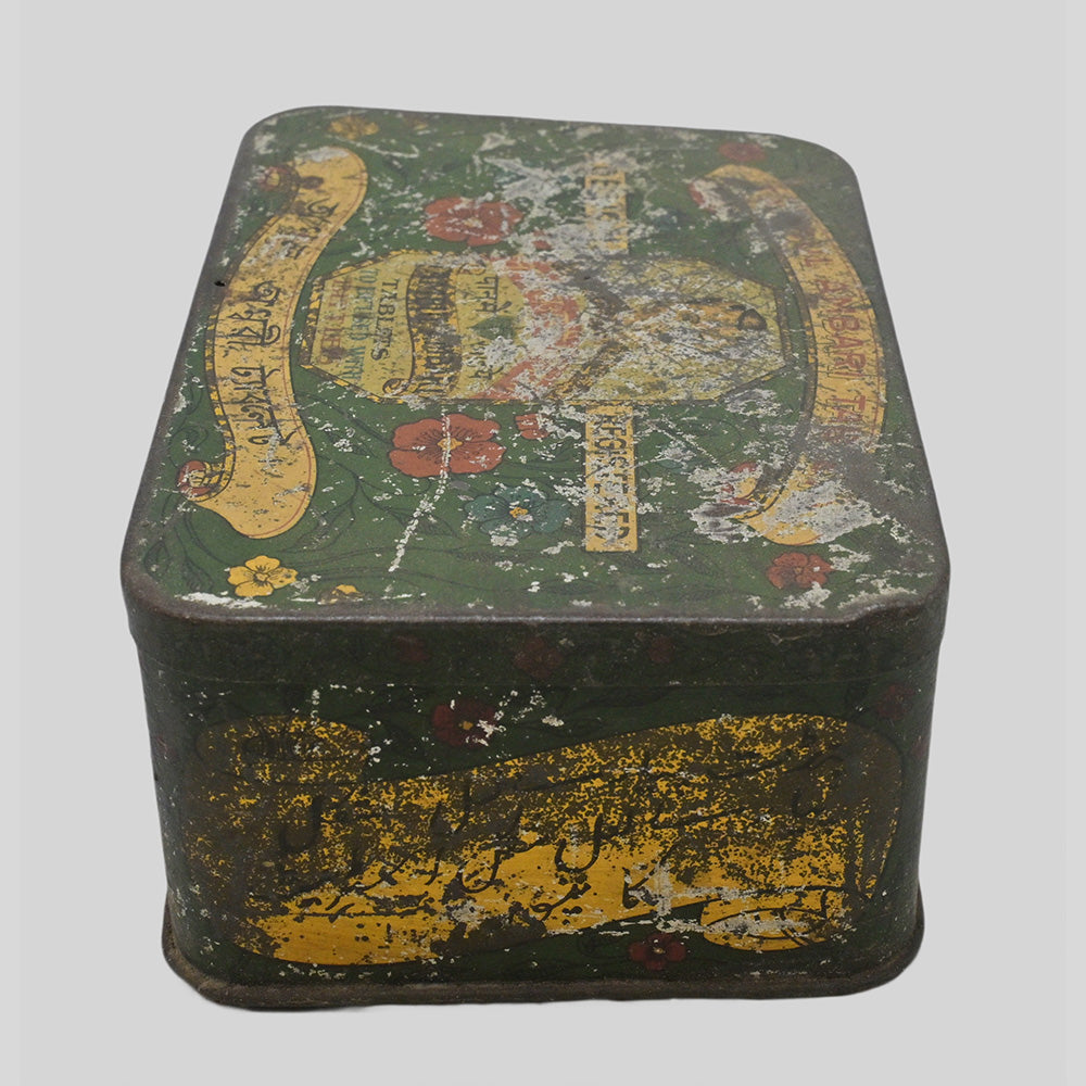 Vintage Handcrafted Iron Tobacco Printed Iron Box – handcrafted vintage decor product image 3