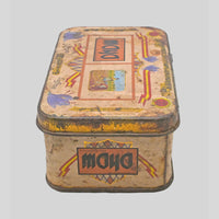 Vintage Moya Spanish Saffron Printed Iron Box – handcrafted vintage decor product image 4