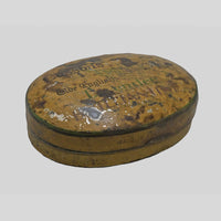 Vintage Cushions Lavender printed iron box, detail view