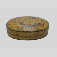 Vintage Cushions Lavender printed iron box, side view