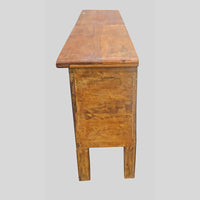 Recycled Wooden Console Table – Handcrafted with Antique Wood Carvings - 2026102209UNQ