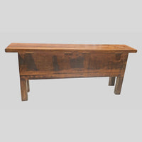 Recycled Wooden Console Table – Handcrafted with Antique Wood Carvings - 2026102211UNQ