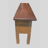 Recycled Wooden Console Table – Handcrafted with Antique Wood Carvings -2026102212UNQ