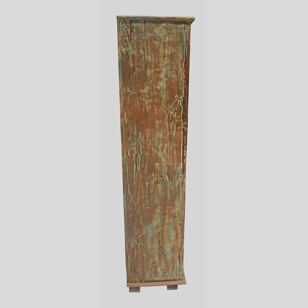 Recycle Antique Door and Old wood converted and Crafted Cabinet-2026102301UNQ