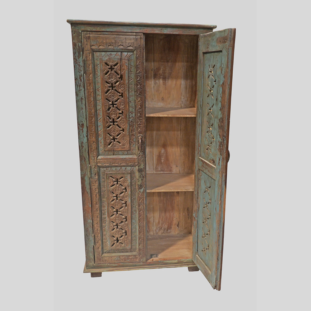 Recycle Antique Door and Old wood converted and Crafted Cabinet-2026102301UNQ