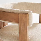 Ceremonie Natural Boucle Dining Armchair by Athena Calderone