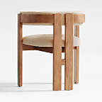 Ceremonie Natural Boucle Dining Armchair by Athena Calderone