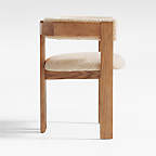 Ceremonie Natural Boucle Dining Armchair by Athena Calderone