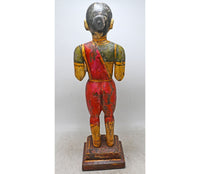 Rajasthani Hand-Painted Wooden Gangaur Doll Statue