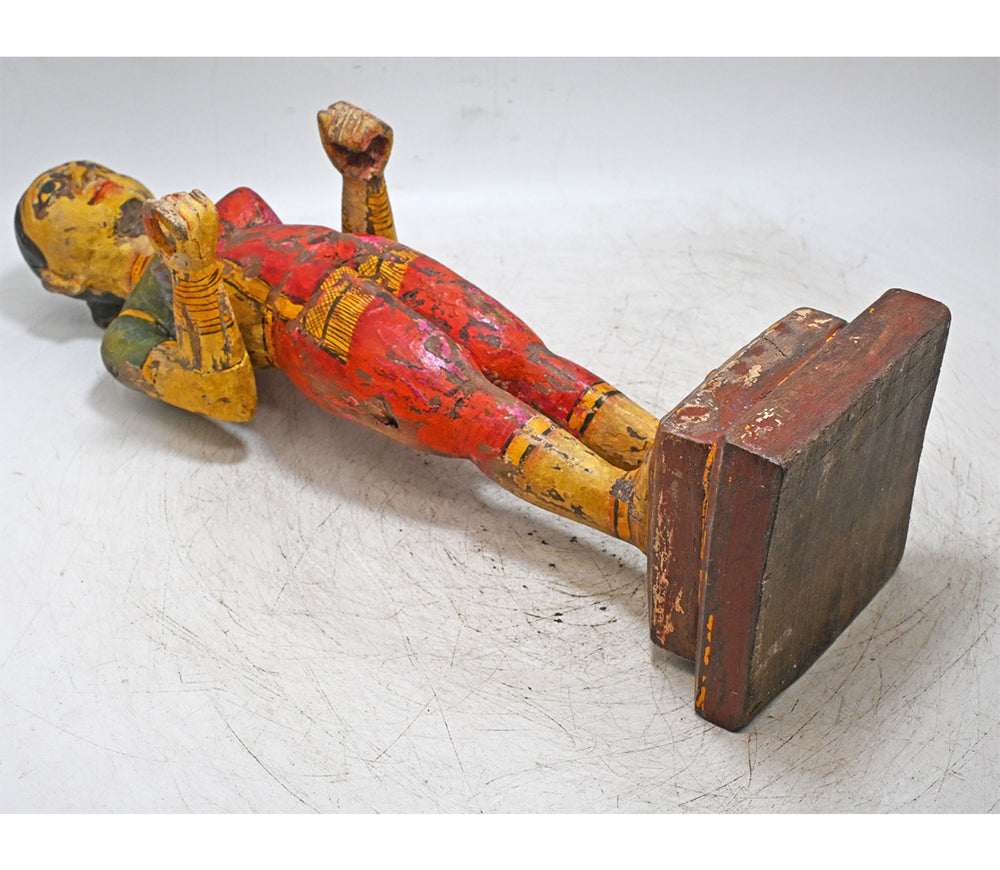 Rajasthani Hand-Painted Wooden Gangaur Doll Statue