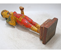 Rajasthani Hand-Painted Wooden Gangaur Doll Statue