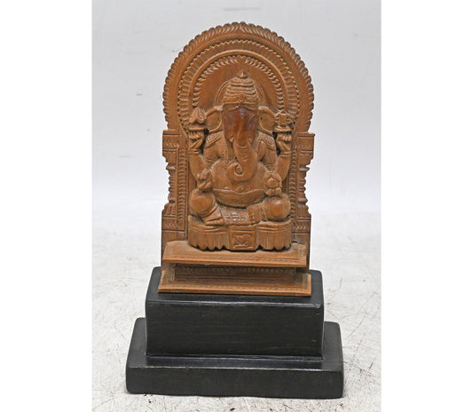 Handcrafted Wooden Lord Ganesha Carving Statue
