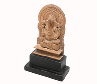 Antique Sandalwood Lord Ganesha Figurine - 2026080301UNQ