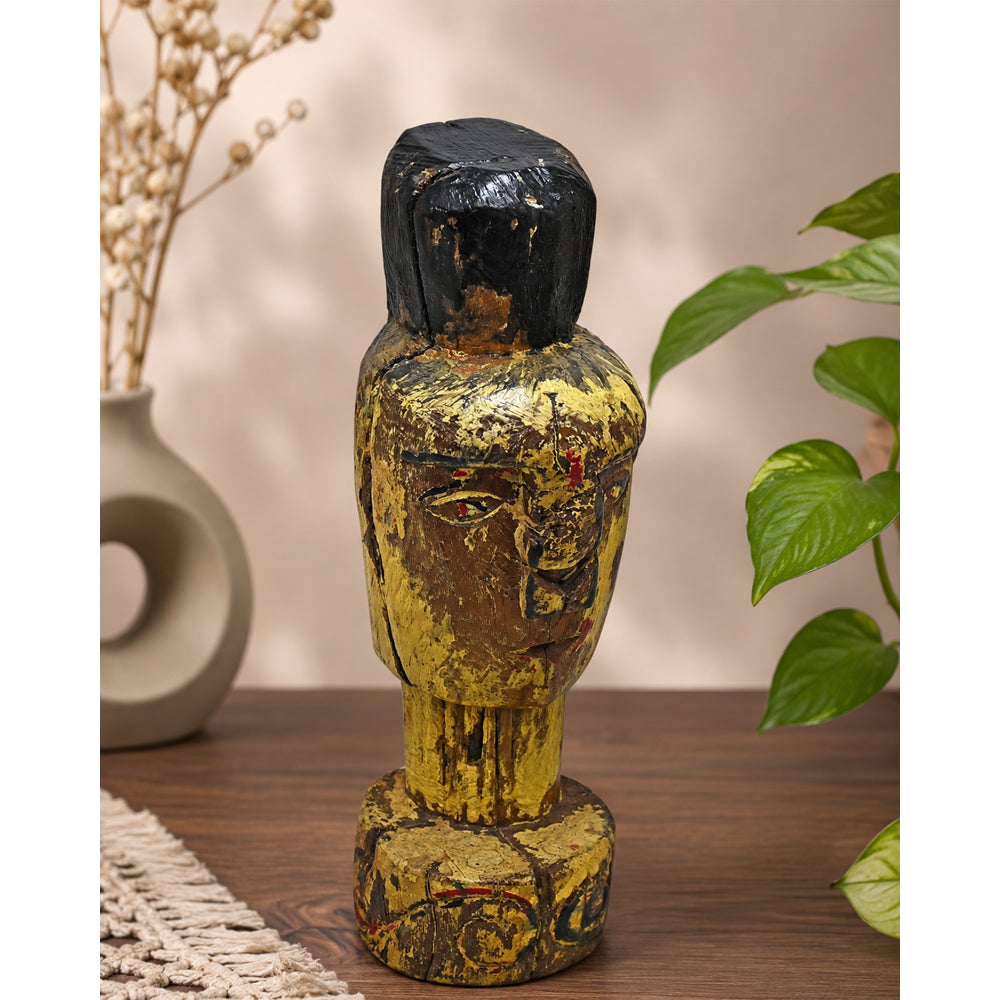 Handcrafted Tribal Wooden Decorative Figurine - 2026081201UNQ