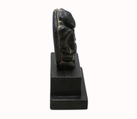 Antique Black Hard Stone Ganesha Figurine - M2026080303UNQ