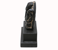 Antique Black Hard Stone Ganesha Figurine - M2026080303UNQ