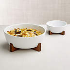 Oven-to-Table Large Serve Bowl with Acacia Wood Trivet
