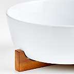 Oven-to-Table Large Serve Bowl with Acacia Wood Trivet