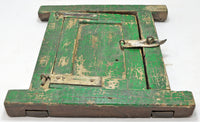 Antique Wooden Wall Décor Small Window Original Old Hand Crafted New Painted