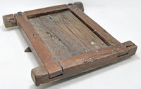 Antique Wooden Wall Décor Small Window Original Old Hand Crafted New Painted