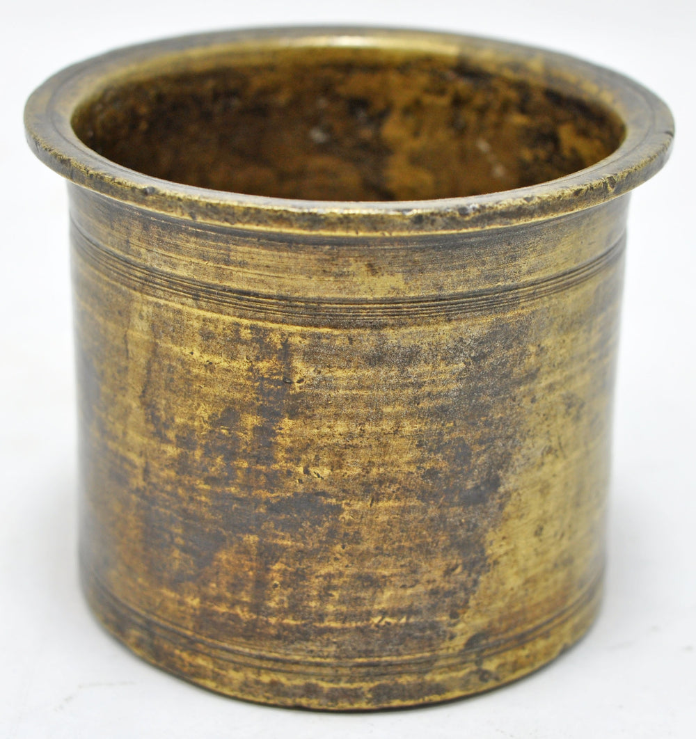 Antique Brass Puja Worship Holy Water Panchpatra Pot Original Old Hand Crafted