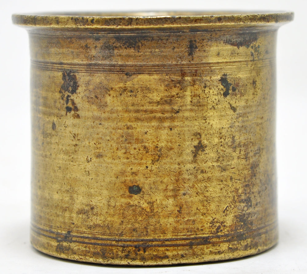 Antique Brass Puja Worship Holy Water Panchpatra Pot Original Old Hand Crafted