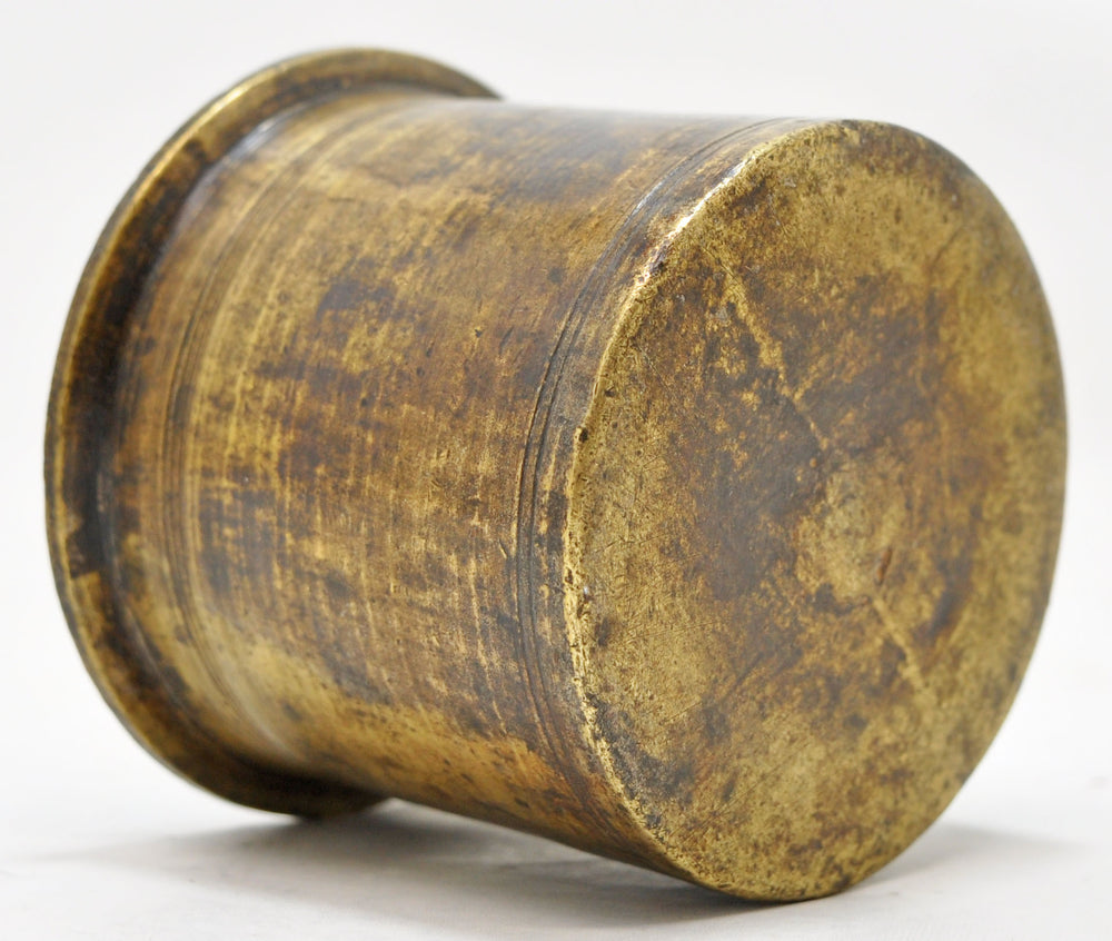 Antique Brass Puja Worship Holy Water Panchpatra Pot Original Old Hand Crafted
