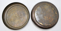 Antique Brass Round Chapati Bread Box Original Old Hand Crafted Engraved