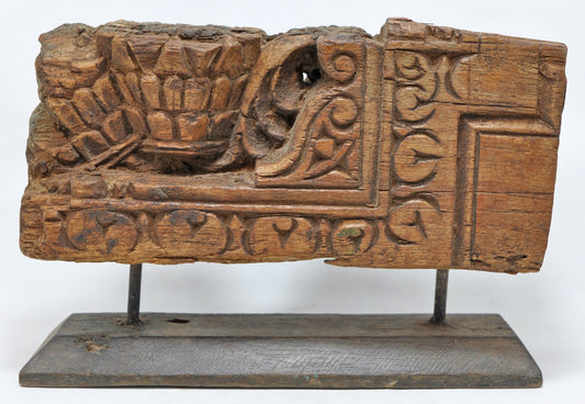 Antique Wooden Carving Panel Bracket Original Old Hand Carved